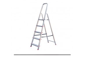 Алуминиева домакинска стълба - CXT06C/05 STS, 4 + 1 стъпала