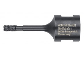 Боркорона за керамика 5х45 мм, прахообразен диамант, Wolfcraft