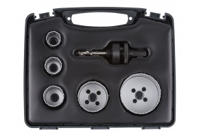 Боркорона за метал биметална комплект 6 бр., 25-68 мм, Wolfcraft