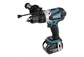 Бормашина винтоверт  акумулаторна ударна 18 V, 3 Ah, 91 Nm, Makita DHP458RFJ