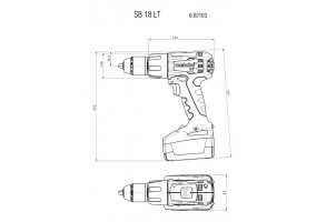 Бормашина винтоверт акумулаторна ударна 18 V, 2 Ah, 60 Nm, Metabo SB 18 LT Compact