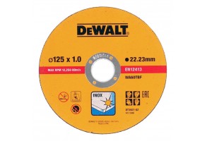Диск за рязане на неръждаема стомана 125х22.2х1 мм, WA60TBF, DeWALT Stainless Steel