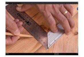 Дърводелски ъгъл Kapro 307 Try & Mitre Square