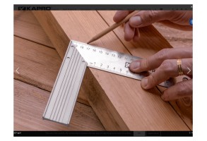 Дърводелски ъгъл Kapro 307 Try & Mitre Square
