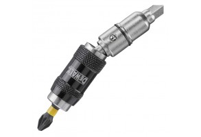 Държач за накрайници и битове магнитен 1/4, 86 мм, DeWALT DT7505