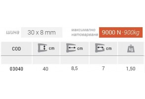 Стяга дърводелска 400x85, Piher E-40