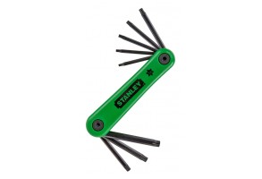Ключ Г-образен Torx комплект TX9 - TX40 мм, 8 бр., Stanley