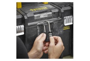 Куфар за инструменти пластмасов 440х332х302 мм, черен, Stanley PRO-STACK