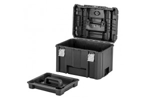 Куфар за инструменти пластмасов 440х333х302 мм, черен, DeWALT TSTACK IP54