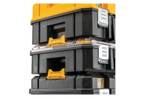 Куфар за инструменти пластмасов 440х333х302 мм, черен, DeWALT TSTACK IP54