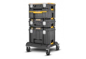 Куфар за инструменти пластмасов 440х333х302 мм, черен, DeWALT TSTACK IP54