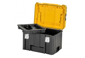 Куфар за инструменти пластмасов 440х333х323 мм, черен, DeWALT TSTACK IP54