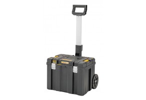 Куфар за инструменти пластмасов на колела 635х512х512 мм, черен, DeWALT TSTACK IP54