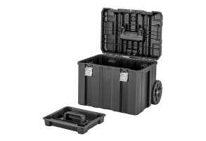 Куфар за инструменти пластмасов на колела 635х512х512 мм, черен, DeWALT TSTACK IP54