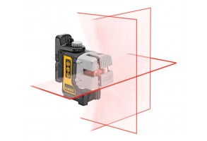 Нивелир лазерен линеен с 3 лъча 15 м, 0.3 мм/м, DeWALT DW089K
