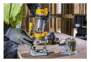 Оберфреза ръчна 18 V, 5 Ah, 6.35/8 мм,  DeWALT DCW604P2