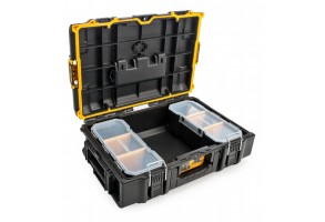 Пластмасов куфар  за инструменти 554х371х165 мм, 50 кг, черен, DeWALT DS166