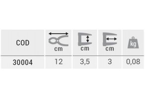 Щипка с пружина 120x35x30 /пластмасова/, Piher PSC-1