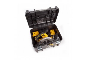 Акумулаторен ръчен циркуляр 18 V, 5 Ah, ф 184 мм, DeWALT DCS570P2