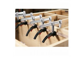 Стяга дърводелска с метални челюсти автоматична 80х400 мм, Bessey KLI40