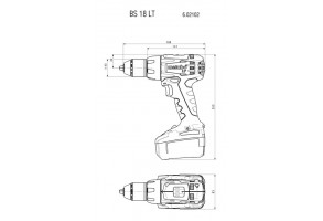 Винтоверт акумулаторен 18 V, 60 Nm, Metabo BS 18 LT