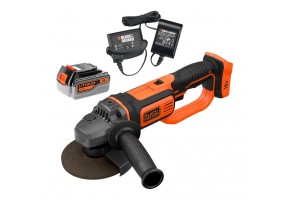 Ъглошлайф акумулаторен  18 V, 4 Ah, 125 мм, Black & Decker BCG720M1