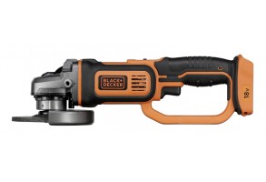 Ъглошлайф акумулаторен без батерия и зарядно 18 V, 125 мм, Black & Decker BCG720N
