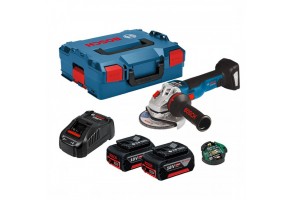 Ъглошлайф акумулаторен 18 V, 5 Ah, 125 мм, Bosch GWS 18V-10 SC