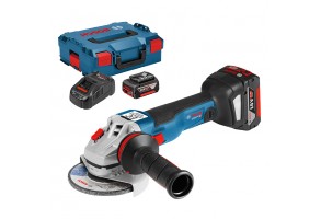 Ъглошлайф акумулаторен 18 V, 5 Ah, 125 мм, Bosch GWS 18V-10C Professional