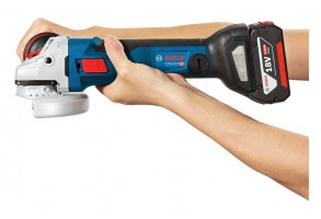 Ъглошлайф акумулаторен 18 V, 5 Ah, 125 мм, Bosch GWS 18V-10C Professional
