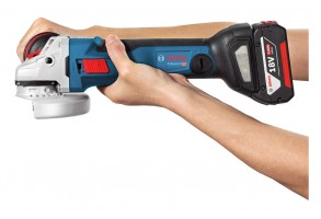 Ъглошлайф акумулаторен безчетков без батерия и зарядно 18 V, Bosch GWS 18V-10 C