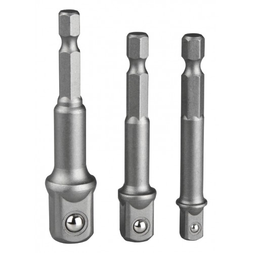 Адаптор за вложка комплект 3 бр. 1/4", 3/8", 1/2" шестостен - квадрат, 50 мм, HiKOKI - Hitachi