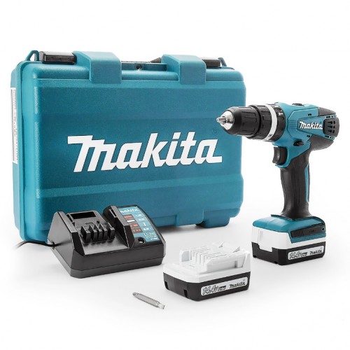 Бормашина винтоверт акумулаторна ударна 14.4 V, 1.1 Ah, 30 Nm, Makita HP347DWE