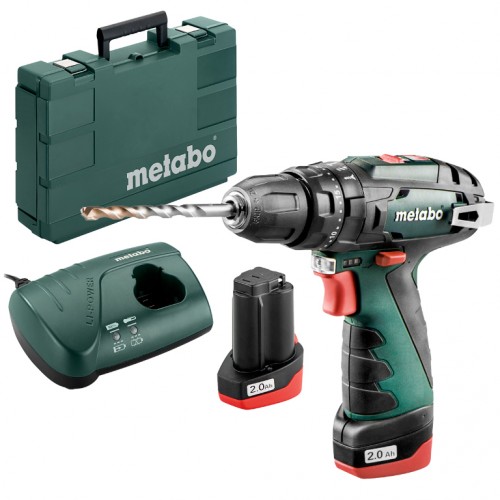 Бормашина винтоверт ударна 10.8 V, 2 Ah, 34 Nm, Metabo SB Basic