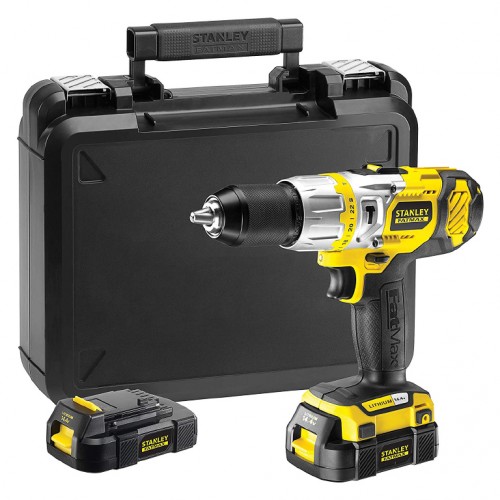Бормашина винтоверт акумулаторна ударна 14.4 V, 1.5 Ah, 40 Nm, Stanley FMC520LB