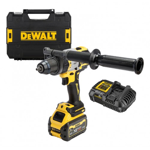 Бормашина винтоверт ударна с 1 батерия и зарядно, 18 V, 6 Ah, 112 Nm, DeWALT DCD999T1