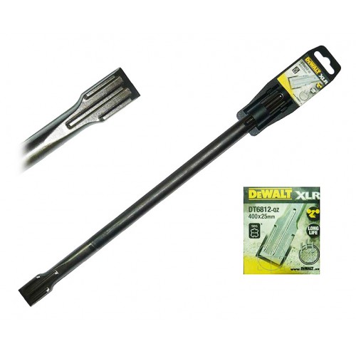Длето с опашка SDS-max 25х400х18 мм,  DeWALT DT6812