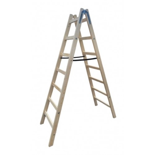 Дървена стълба "TEX STAR" 1.96м, 2 x 7 стъпала
