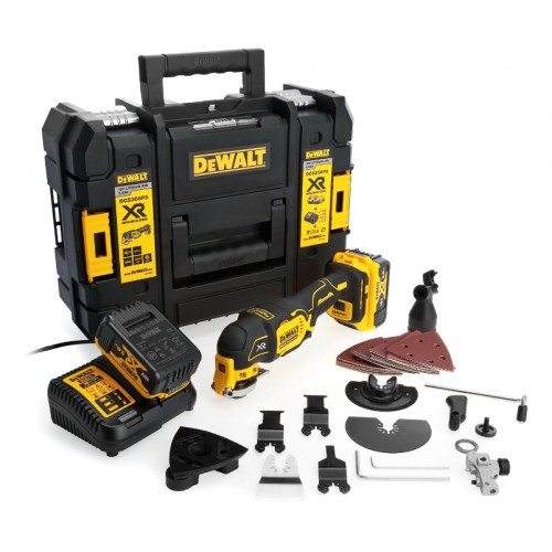 Многофункционален осцилатор акумулаторен 18 V, 5 Ah, DeWALT DCS356P2