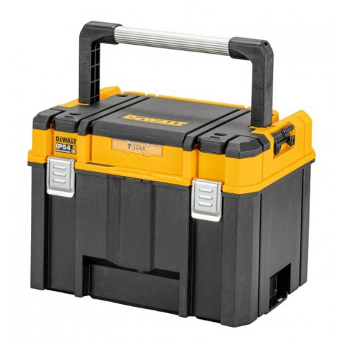 Куфар за инструменти пластмасов 440х333х323 мм, черен, DeWALT TSTACK IP54