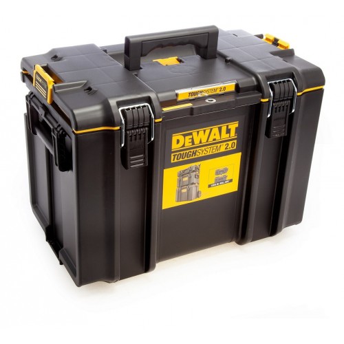 Куфар за инструменти пластмасов 550х336х408 мм, черен, DeWALT Toughsystem DS400
