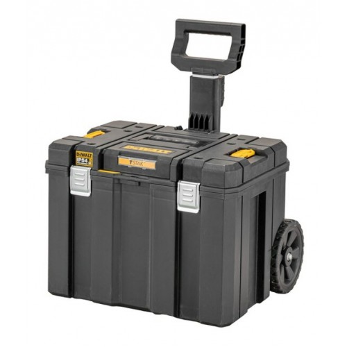 Куфар за инструменти пластмасов на колела 635х512х512 мм, черен, DeWALT TSTACK IP54
