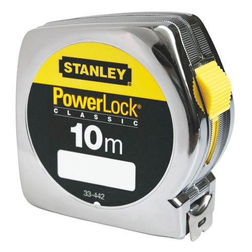 Ролетка хромирана 10 м, Stanley Powerlock