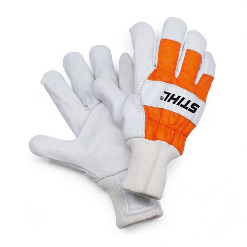 Ръкавици от телешка кожа STIHL Advance Duro, оранжево и бяло