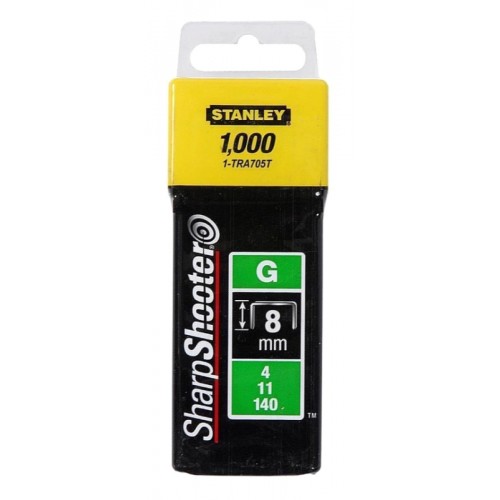 Скоби  за такери 10.6х8 мм, 1000 бр., Stanley G11