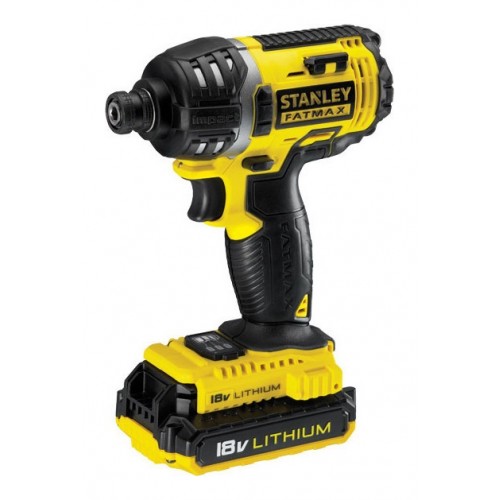 Винтоверт акумулаторен ударен 18 V, 2 Ah, 180 Nm,  Stanley FMC645D2