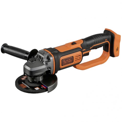 Ъглошлайф акумулаторен без батерия и зарядно 18 V, 125 мм, Black & Decker BCG720N