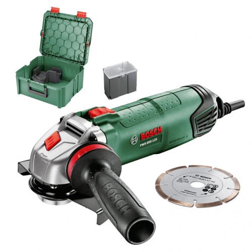Ъглошлайф електрически  850 W, 125 мм, Bosch PWS 850-125