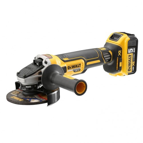 Ъглошлайф акумулаторен  18 V, 5 Ah, 125 мм, DeWALT DCG405P2