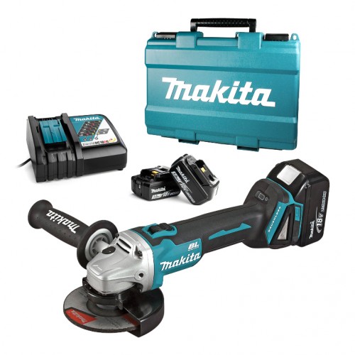 Ъглошлайф акумулаторен  18 V, 3 Ah, 125 мм, Makita DGA504RFE3